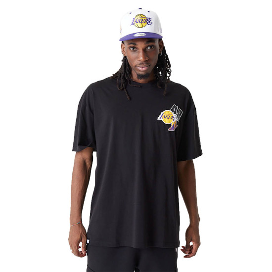 New Era Ανδρική κοντομάνικη μπλούζα LA Lakers NBA Arch Wordmark Oversized T-Shirt